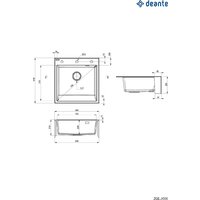 Кухонная мойка Deante ZQE_N10K - Превью изображения №2 — Интернет-магазин Time-Shop