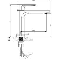 Умывальник Lauter 21441A + Reef 21CK678C - Превью изображения №4 — Интернет-магазин Time-Shop