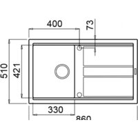 Кухонная мойка Elleci Best 400 White K96 - Превью изображения №2 — Интернет-магазин Time-Shop