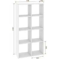 Стеллаж Кортекс-мебель Дельта-8 71x140 (венге) - Превью изображения №4 — Интернет-магазин Time-Shop