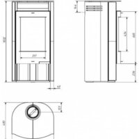 Свободностоящая печь-камин Мета-Бел Сена АОТ-7.0-01 - Превью изображения №5 — Интернет-магазин Time-Shop