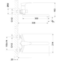 Смеситель Lemark Linara LM0451C - Превью изображения №2 — Интернет-магазин Time-Shop