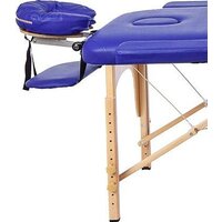 Массажный стол Atlas Sport 70 см складной 3-с деревянный (синий) - Превью изображения №4 — Интернет-магазин Time-Shop