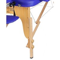 Массажный стол Atlas Sport 70 см складной 3-с деревянный (синий) - Превью изображения №5 — Интернет-магазин Time-Shop