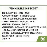 Конструктор Cobi Historical Collection WWII H.M.C. M8 Scott - Превью изображения №6 — Интернет-магазин Time-Shop