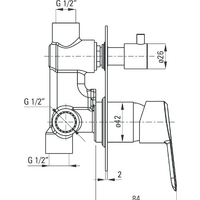 Смеситель Deante Arnika BQA 044P - Превью изображения №2 — Интернет-магазин Time-Shop