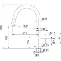 Смеситель Franke Lina 115.0626.081 (белый) - Превью изображения №2 — Интернет-магазин Time-Shop