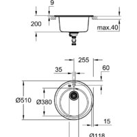 Кухонная мойка Grohe K200 50-C 51 1.0 31656AT0 (серый гранит) - Превью изображения №3 — Интернет-магазин Time-Shop
