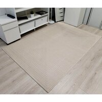 Ковер для жилой комнаты Radjab Carpet Сканди Сизаль Прямоугольник 10936B 12227RK (1.4x2, Krem/Krem) - Превью изображения №2 — Интернет-магазин Time-Shop