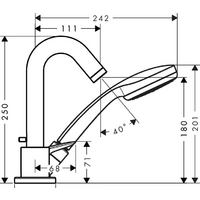 Смеситель Hansgrohe Logis 71310000 - Превью изображения №2 — Интернет-магазин Time-Shop