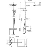 Душевая система  Wasserkraft A29901 Thermo - Превью изображения №12 — Интернет-магазин Time-Shop