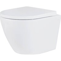 Унитаз подвесной Roxen Antares Tornado в комплекте с инсталляцией StounFix Dual Fresh 6 в 1 868580 (кнопка: сатин матовая) - Превью изображения №4 — Интернет-магазин Time-Shop