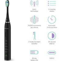 Электрическая зубная щетка TrueLife SonicBrush Clean30 (черный) - Превью изображения №4 — Интернет-магазин Time-Shop