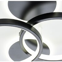 Припотолочная люстра Escada 10235/4LED Round (черный/белый) - Превью изображения №5 — Интернет-магазин Time-Shop