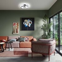 Припотолочная люстра Escada 10235/4LED Round (черный/белый) - Превью изображения №6 — Интернет-магазин Time-Shop