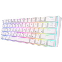 Клавиатура Royal Kludge RK61 RGB (белый, RK Red) - Превью изображения №3 — Интернет-магазин Time-Shop