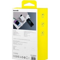 Внешний аккумулятор Baseus Qpow2 Dual-Cable Digital Display Fast Charge Power Bank 22.5W 20000mAh (белый) - Превью изображения №6 — Интернет-магазин Time-Shop