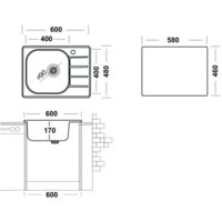 Кухонная мойка Ukinox Гранд GRM600.480 GT6K 1R - Превью изображения №2 — Интернет-магазин Time-Shop