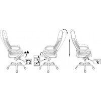 Офисное кресло Бюрократ CH-610SL-Lux (черный, экокожа) - Превью изображения №13 — Интернет-магазин Time-Shop