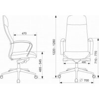Офисное кресло Бюрократ CH-610SL-Lux (черный, экокожа) - Превью изображения №14 — Интернет-магазин Time-Shop