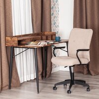 Офисное кресло TetChair Wind флок (бежевый) - Превью изображения №10 — Интернет-магазин Time-Shop