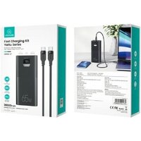 Внешний аккумулятор Usams CD185 PB68 30000mAh (черный) - Превью изображения №4 — Интернет-магазин Time-Shop