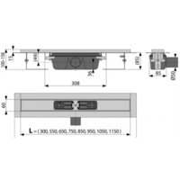 Трап/канал Alcaplast APZ1-750 - Превью изображения №2 — Интернет-магазин Time-Shop