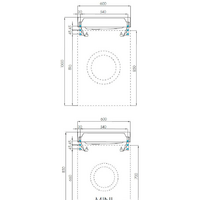 Умывальник Акватон Рейн 60 1A72103KRW010 - Превью изображения №3 — Интернет-магазин Time-Shop
