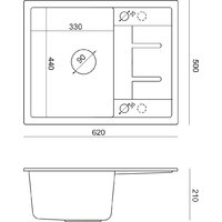 Кухонная мойка Quadron HB8210U7C1P2O - Превью изображения №4 — Интернет-магазин Time-Shop