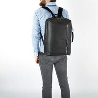 Мужская сумка Poshete 249-C003-BLK (черный) - Превью изображения №6 — Интернет-магазин Time-Shop