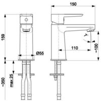 Смеситель Armatura Narva Black 5222-815-81 - Превью изображения №2 — Интернет-магазин Time-Shop