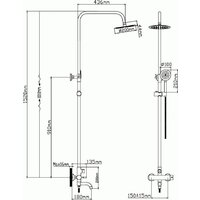 Душевая система  Diadonna Д65-35005S - Превью изображения №2 — Интернет-магазин Time-Shop