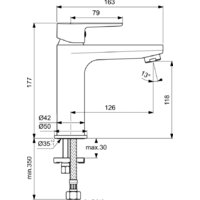 Смеситель Ideal Standard Cerafine O BC554AA - Превью изображения №2 — Интернет-магазин Time-Shop