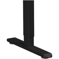 Стол с регулировкой высоты WellDesk Basic 1300x675х18 (черный/дуб хантон темный) - Превью изображения №4 — Интернет-магазин Time-Shop