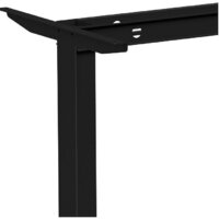 Стол с регулировкой высоты WellDesk Basic 1300x675х18 (черный/дуб хантон темный) - Превью изображения №3 — Интернет-магазин Time-Shop