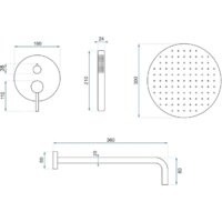 Душевая система  Rea Lungo REA-P8007 (хром) - Превью изображения №10 — Интернет-магазин Time-Shop
