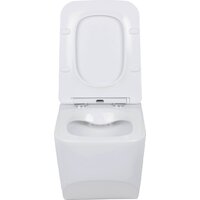 Унитаз подвесной Roxen Boro в комплекте с инсталляцией StounFix Dual Fresh 6 в 1 540025 (кнопка: белый глянец) - Превью изображения №7 — Интернет-магазин Time-Shop