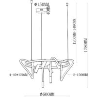 Подвесная люстра Moderli True V10690-PL - Превью изображения №5 — Интернет-магазин Time-Shop