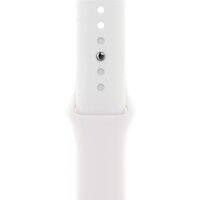 Умные часы Apple Watch Series 8 45 мм (алюминиевый корпус, серебристый/белый, спортивные силиконовые ремешки S/M + M/L) - Превью изображения №4 — Интернет-магазин Time-Shop