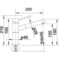 Смеситель Blanco Alta-S Compact Silgranit (белый) [515327] - Превью изображения №2 — Интернет-магазин Time-Shop