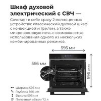 Электрический духовой шкаф MAUNFELD MEOR7217SMB - Превью изображения №28 — Интернет-магазин Time-Shop