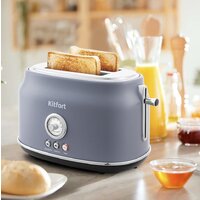 Тостер Kitfort KT-2038-3 (серый) - Превью изображения №7 — Интернет-магазин Time-Shop