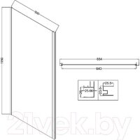 Душевая стенка Niagara Nova NG-A90SG-34 90х195 - Превью изображения №4 — Интернет-магазин Time-Shop