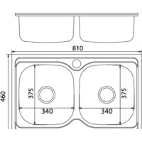 Кухонная мойка Mixline 532312 (полированная, 0.8 мм) - Превью изображения №2 — Интернет-магазин Time-Shop