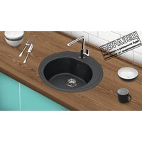 Кухонная мойка Berge BR-5200 + Like F8007122 (черный) - Превью изображения №9 — Интернет-магазин Time-Shop