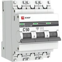 EKF PROxima 3P 50А (C) 6кА ВА 47-63M mcb4763m-6-3-50C-pro