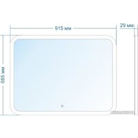 Зеркало Doratiz Ева 91.5x68.5 2711.925 - Превью изображения №7 — Интернет-магазин Time-Shop