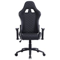 Игровое (геймерское) кресло CACTUS CS-CHR-030BLS (черный/серебристый) - Превью изображения №2 — Интернет-магазин Time-Shop