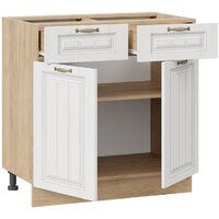 Шкаф напольный Трия Лина 1Н8Я1 (дуб крафт золотой/белый) - Превью изображения №2 — Интернет-магазин Time-Shop