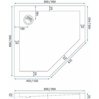 Душевой поддон Rea Diamond 90x90 (белый) - Превью изображения №5 — Интернет-магазин Time-Shop